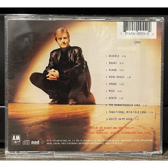 No Cure for Cancer by Denis Leary (CD, Jan-1993, A&M (USA) Preowned - Picture 2 of 3